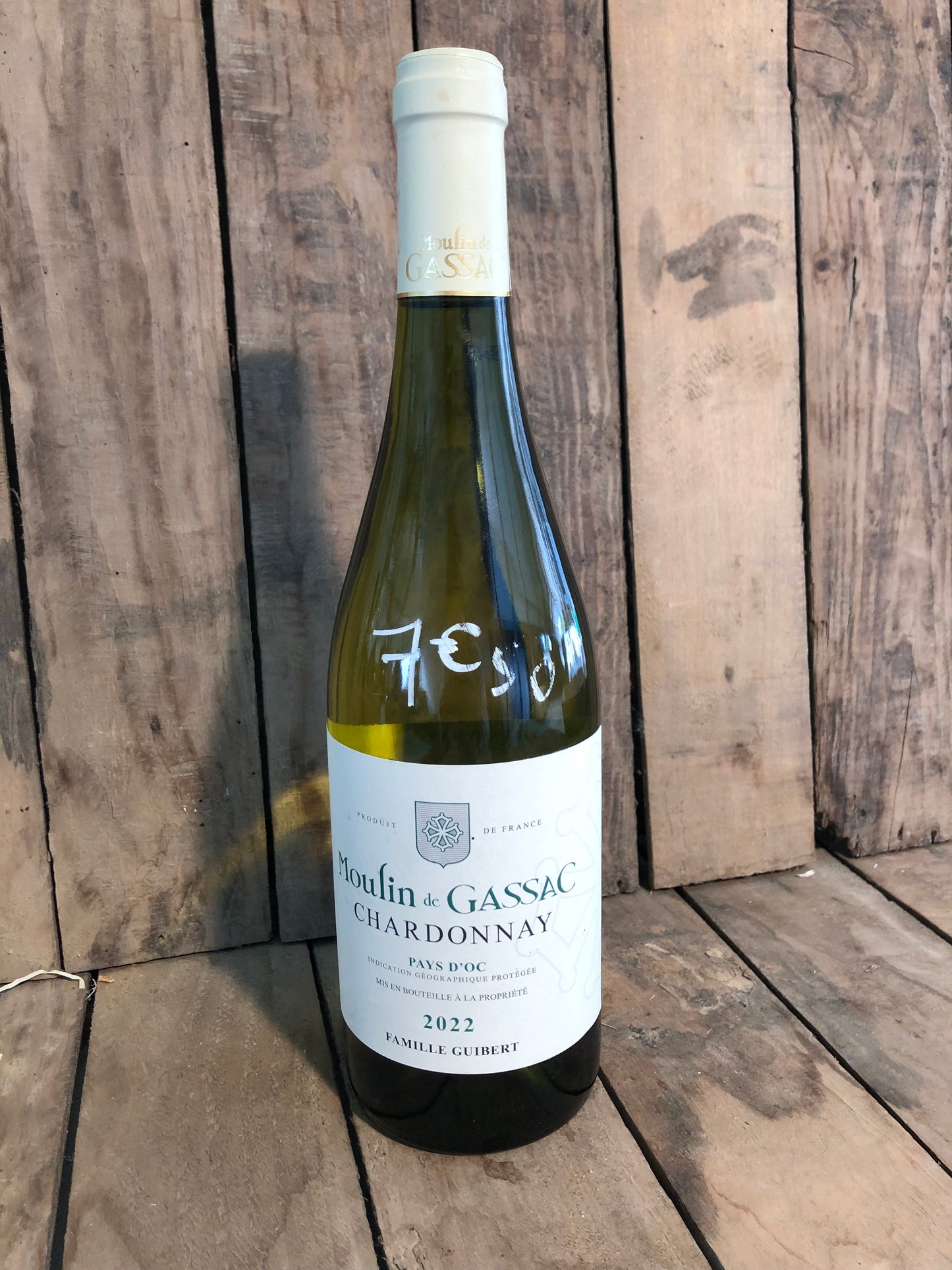 Vin blanc Chardonnay Gassac