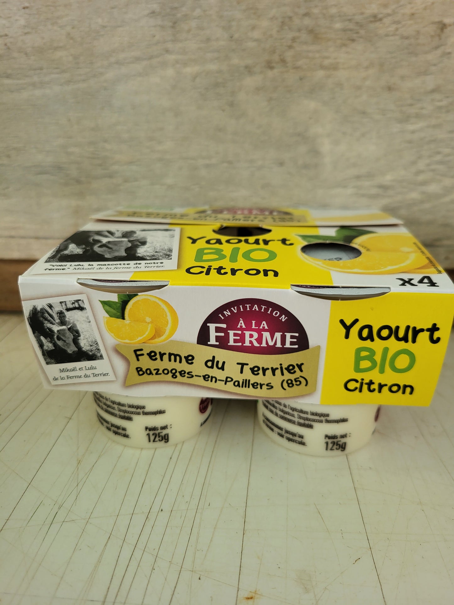 Yaourt BIO Citron x4