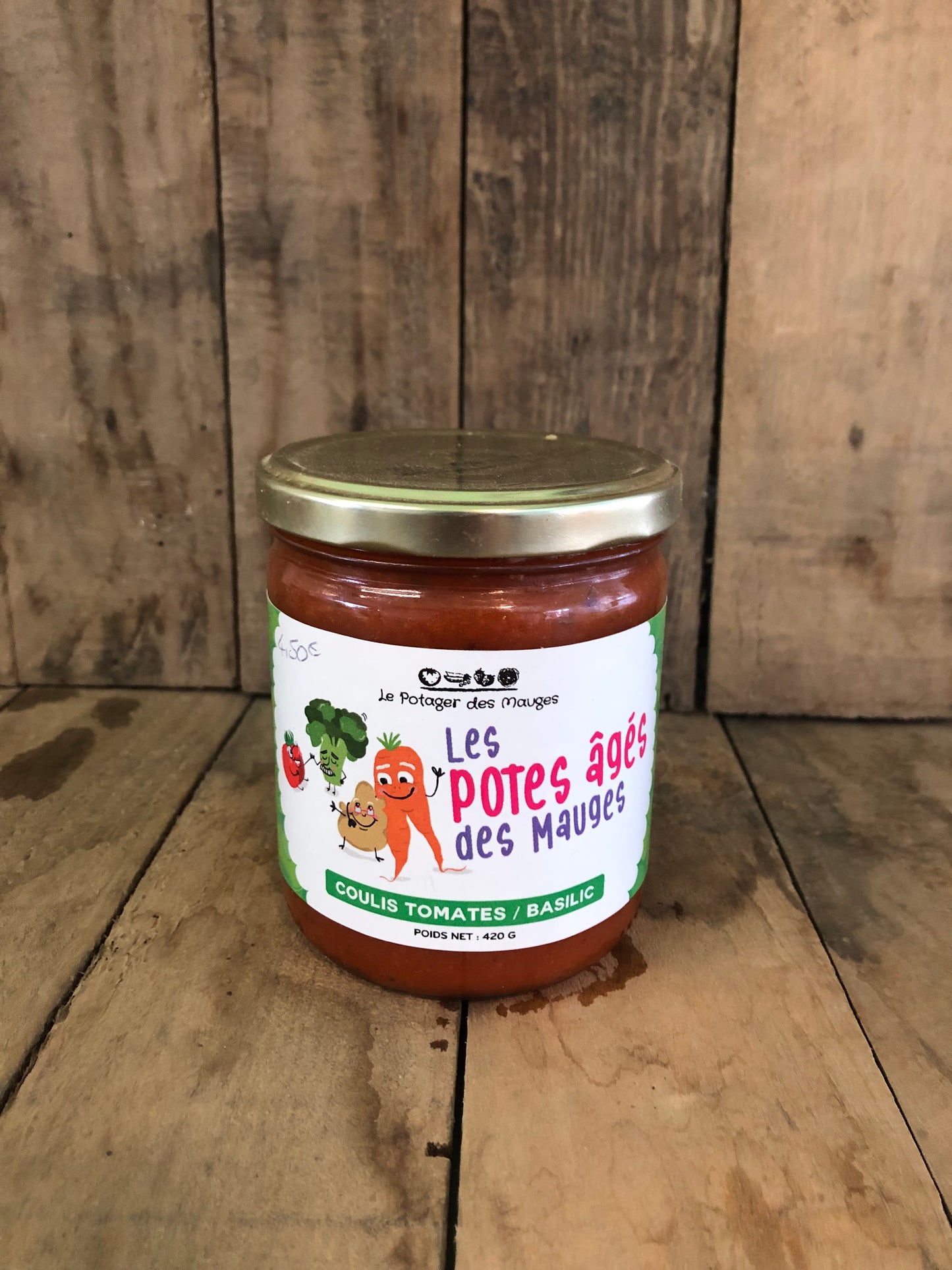 Coulis tomate basilic 420g (pièce)