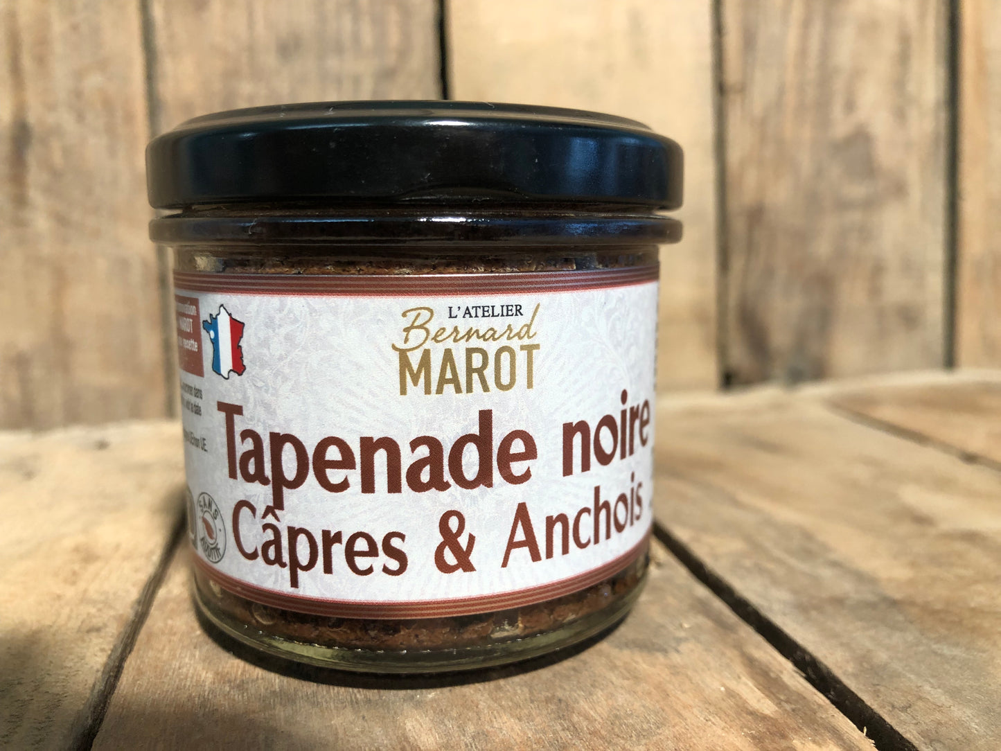 Tartinade tapenade noire câpres & anchois (pot 100g)